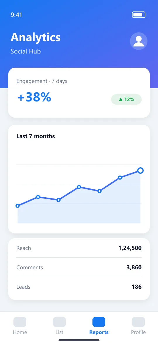 Social Hub অ্যাপ স্ক্রিন 3
